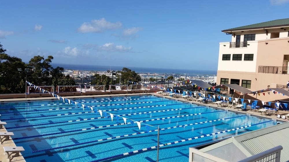 Project Gallery Rooftop competition swimming pool with ocean and city skyline views